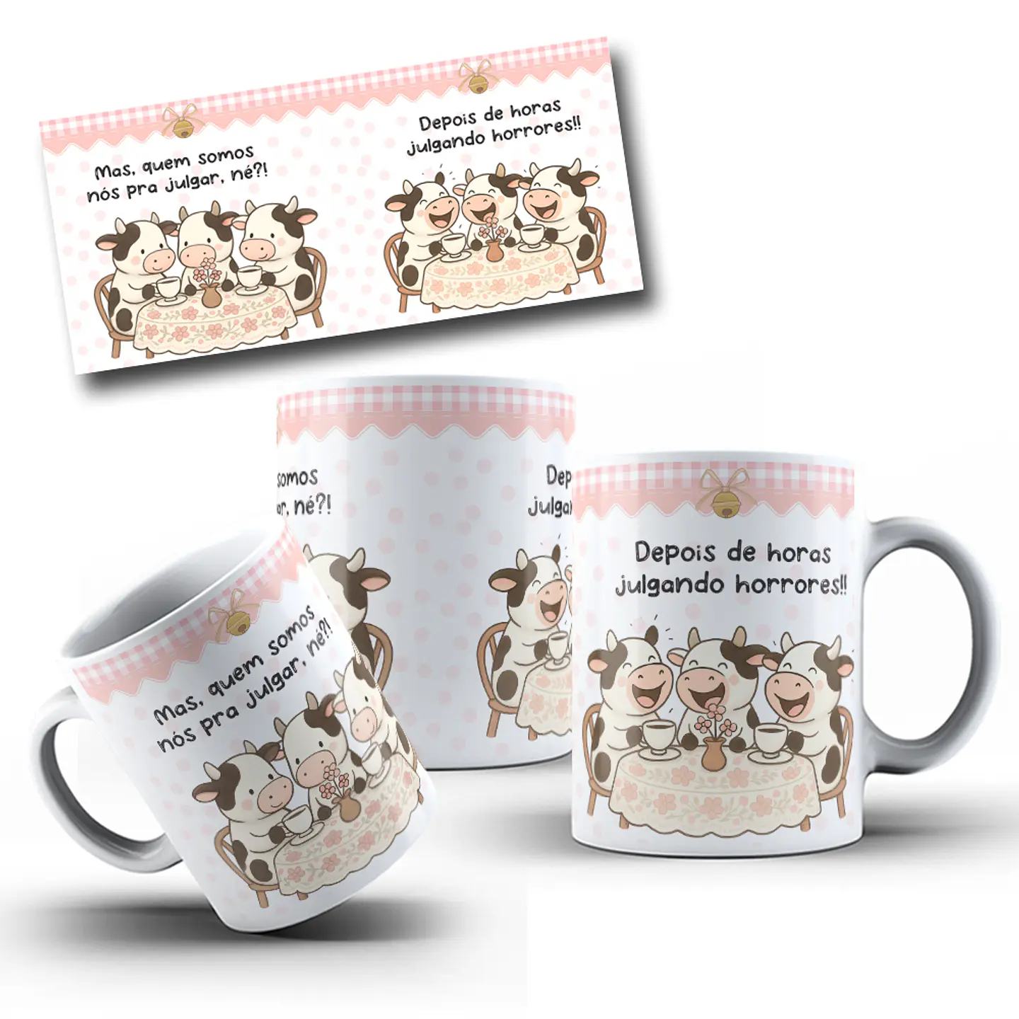 Arte para Caneca Mas, quem somos nós pra julgar, né?! Depois de horas julgando horrores Arquivo em Png  1