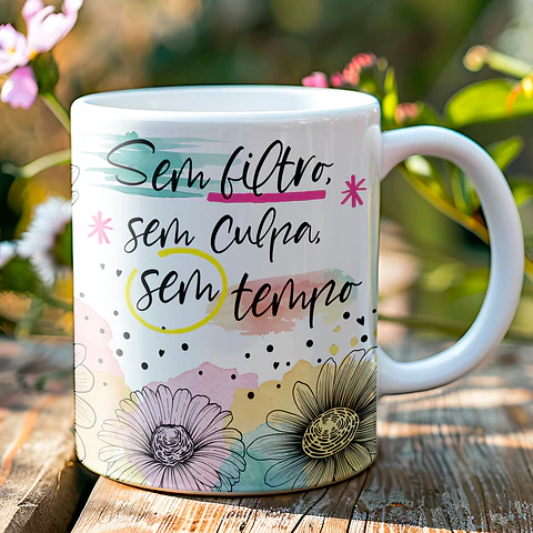 6 Artes para Caneca Frases Sarcásticas Arquivo Editável 