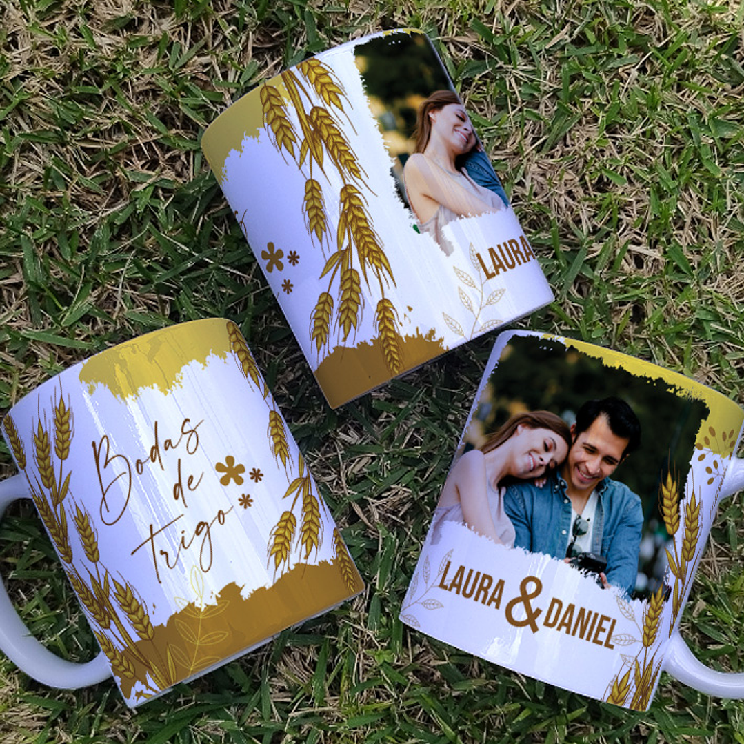 9 Artes para Caneca Bodas Casamento Arquivo Editável  7