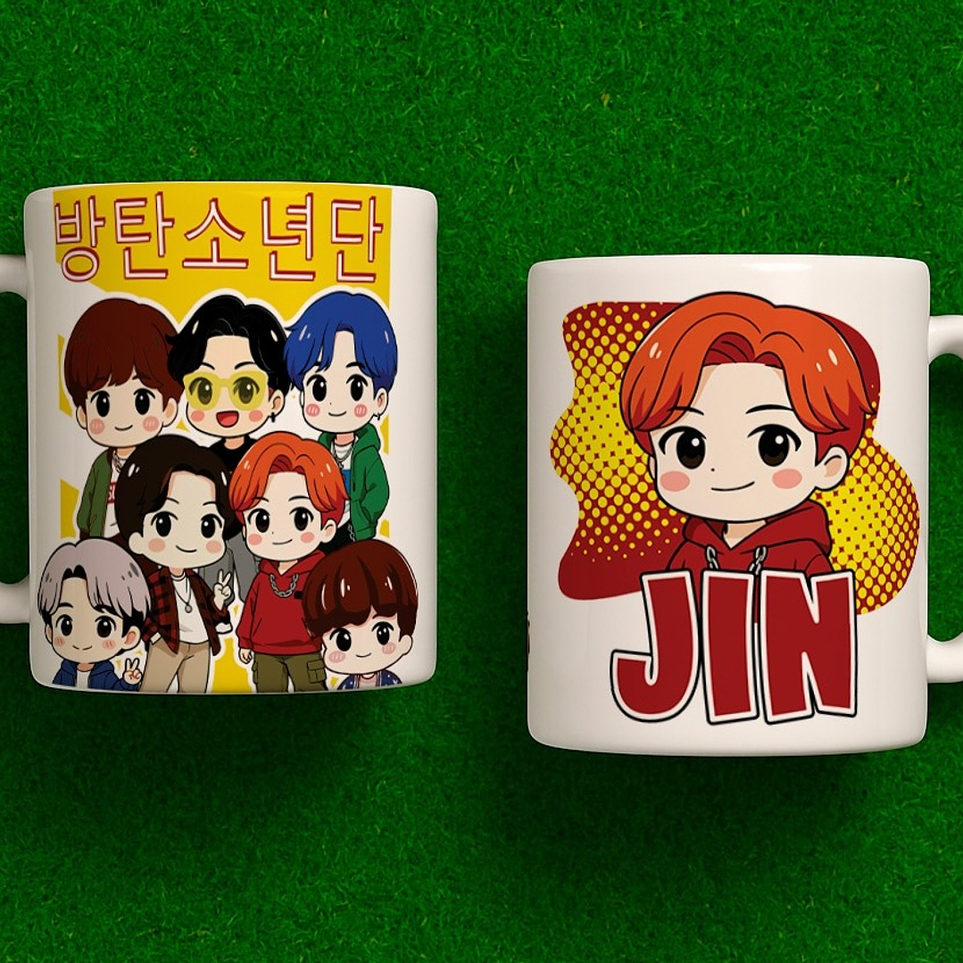 10 Artes para Caneca Calendário Bts Arquivo Editável  3
