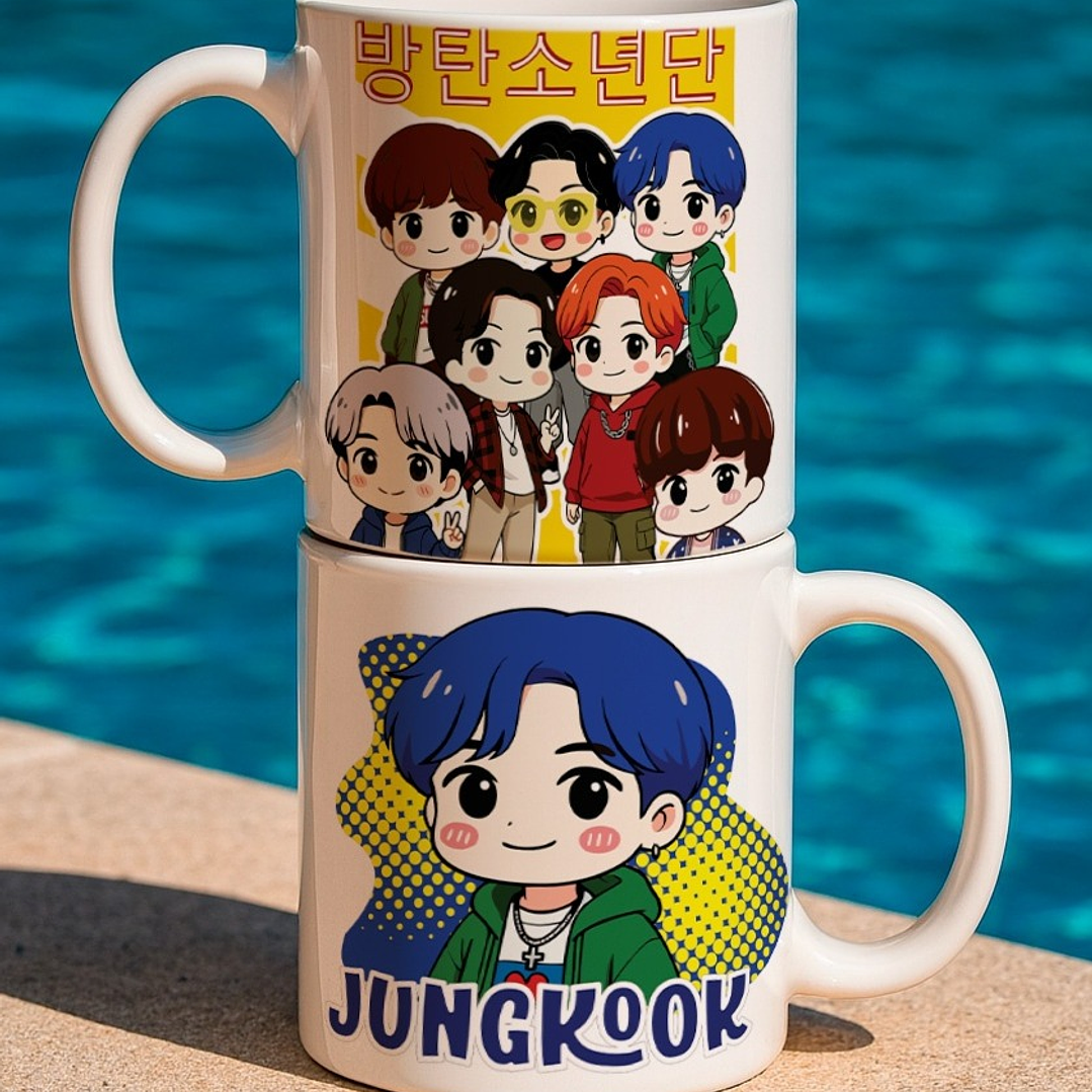 10 Artes para Caneca Calendário Bts Arquivo Editável  6