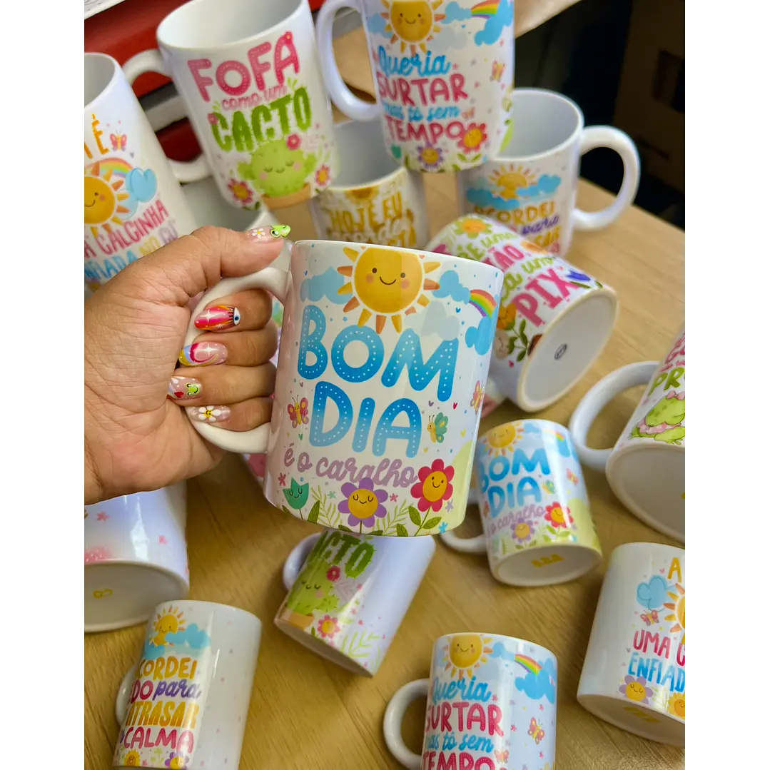 15 Artes para Caneca Frases Vibes Vol.4 Arquivo em Png 2
