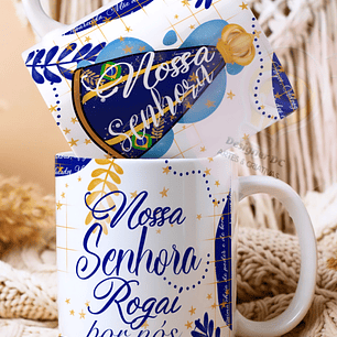 3 Artes para Caneca e Azulejo Nossa Senhora Aparecida Arquivo em Jpg