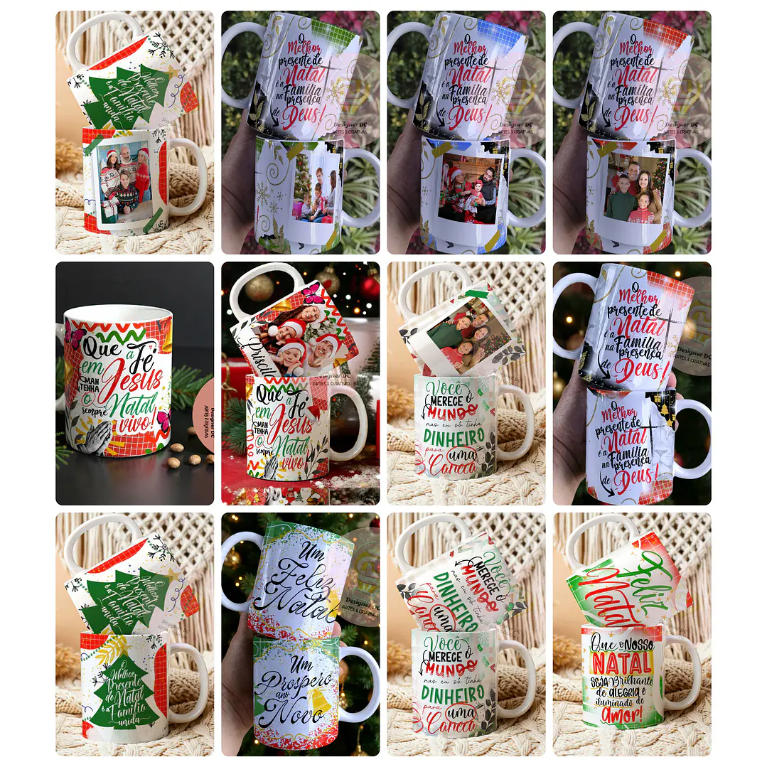 22 Artes para Caneca Natal 2.5 Fé Arquivo em Png 2