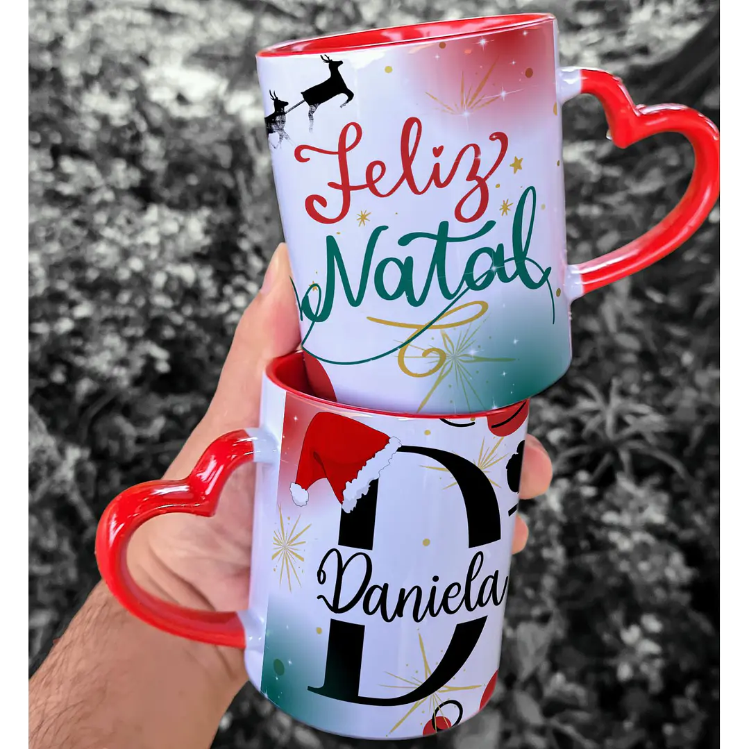 59 Artes para Caneca Camisa e Azulejo Alfabeto Natalino Natal Arquivo Editável  1