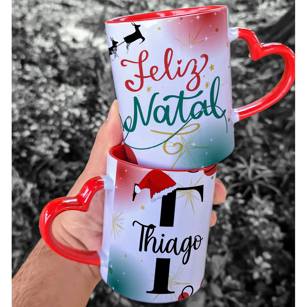 59 Artes para Caneca Camisa e Azulejo Alfabeto Natalino Natal Arquivo Editável  2