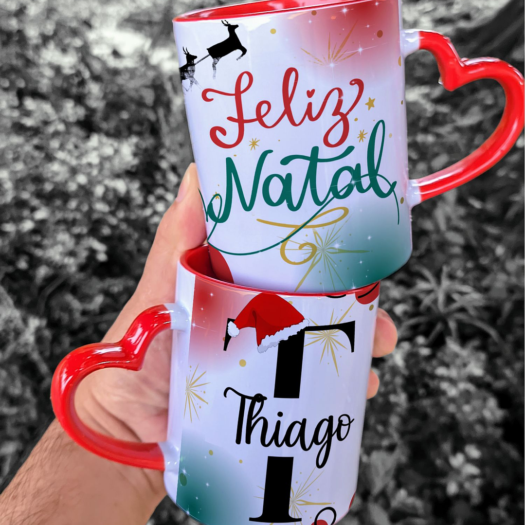 59 Artes para Caneca Camisa e Azulejo Alfabeto Natalino Natal Arquivo Editável  2