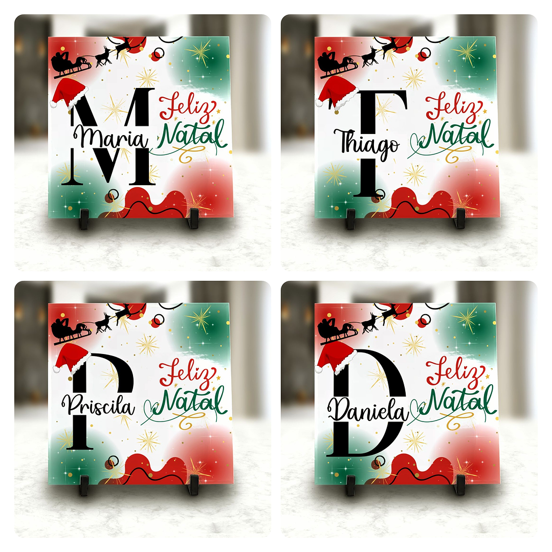 59 Artes para Caneca Camisa e Azulejo Alfabeto Natalino Natal Arquivo Editável  4