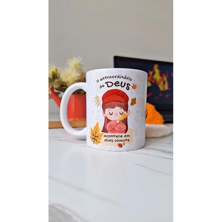 Artes Caneca O extraordinário de Deus acontece em dias comuns Arquivo em Jpg 1