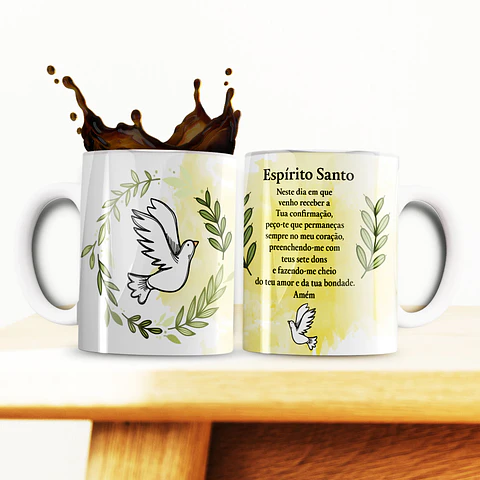 5 Artes para Caneca Crisma Arquivo Editável 