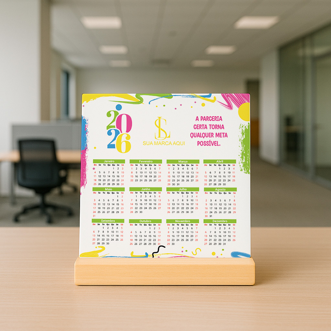9 Artes para Azulejo Corporativo Calendário Arquivo editável  4