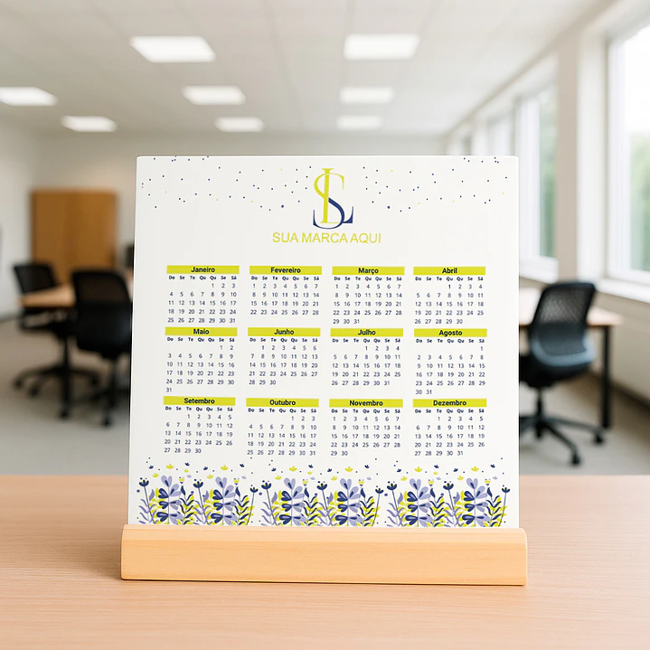 9 Artes para Azulejo Corporativo Calendário Arquivo editável  5