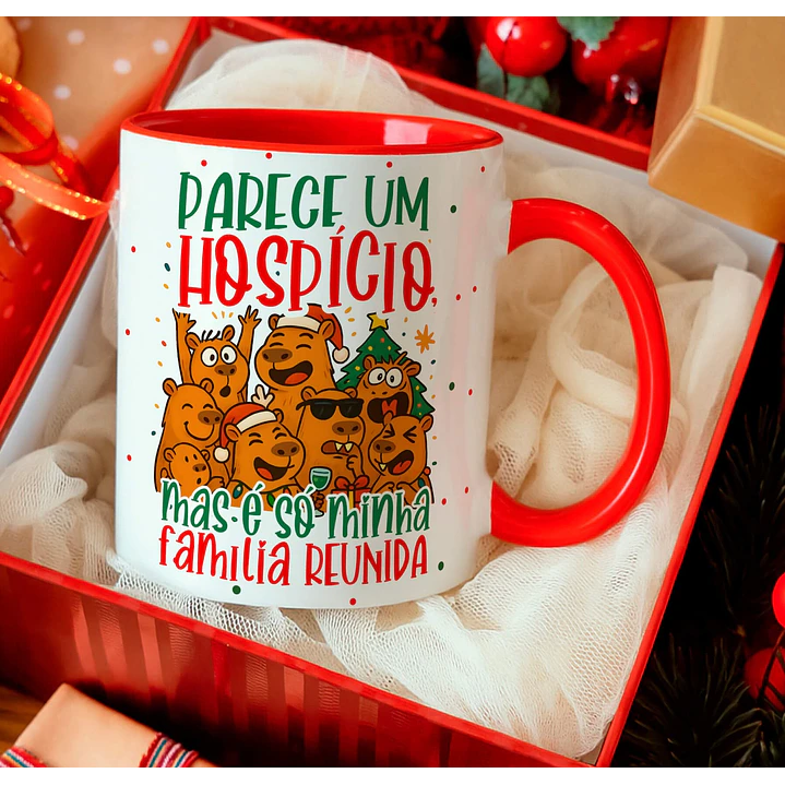 12 Artes para Caneca Capivara Natalina Arquivo Editável  5