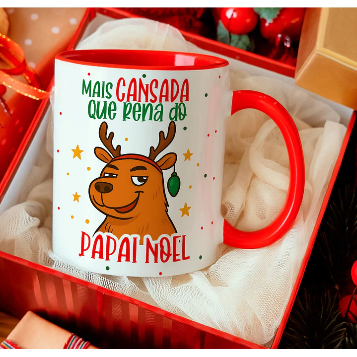12 Artes para Caneca Capivara Natalina Arquivo Editável  7
