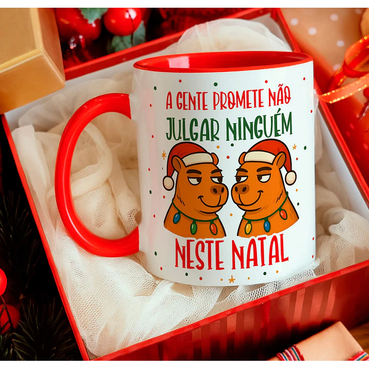 12 Artes para Caneca Capivara Natalina Arquivo Editável  9