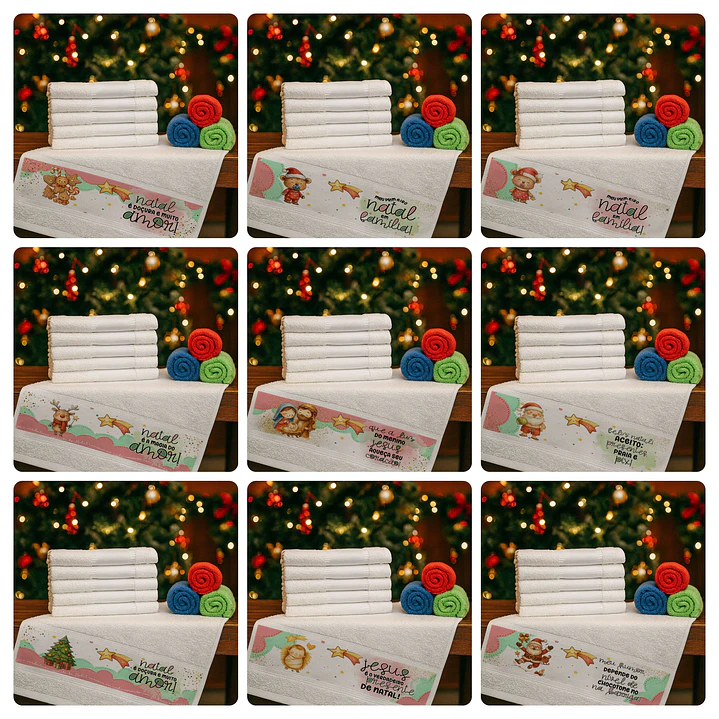 40 Artes para Caneca Toalhinha Bolsa e Azulejo Natal De Amor Papai Noel Arquivo editável em Pdf 3
