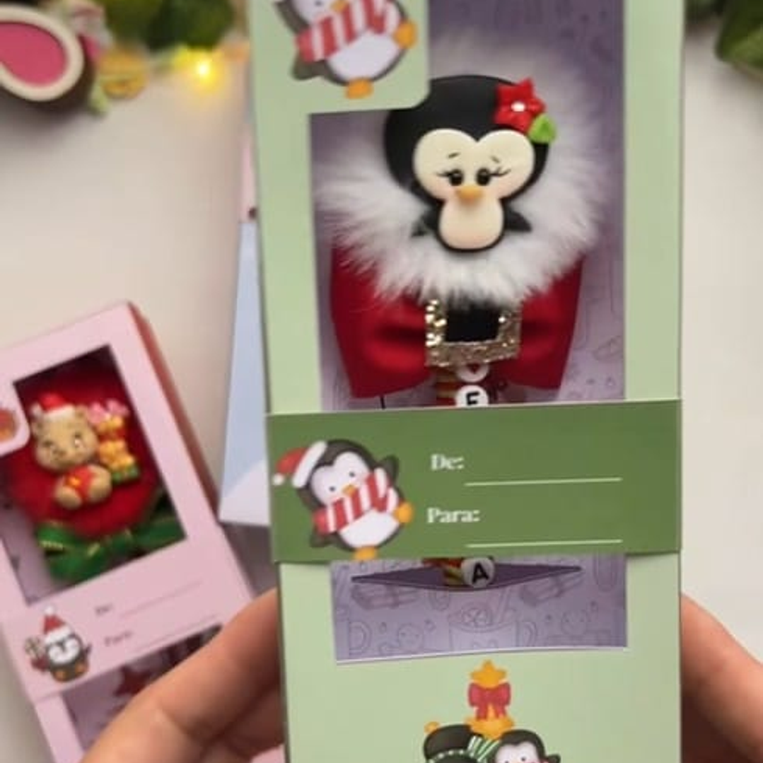 Arquivo Caixa Pompom Natal Arquivo em Pdf  5