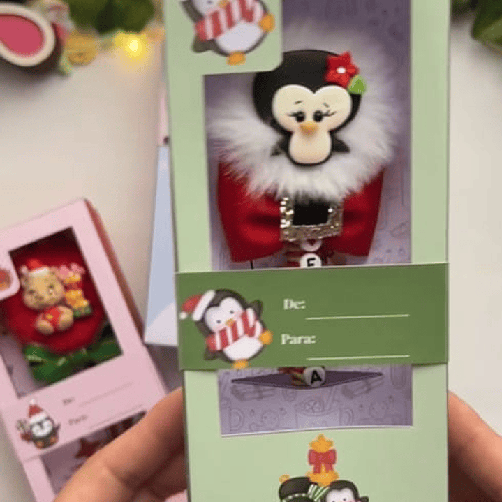 Arquivo Caixa Pompom Natal Arquivo em Pdf  5