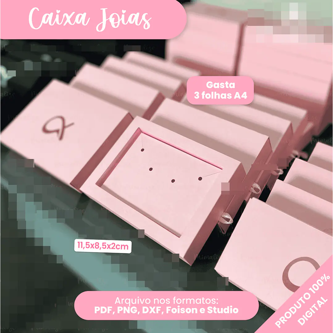 Arquivos Caixinhas Moldes para Joias e Sacolinhas Arquivo em Pdf 3