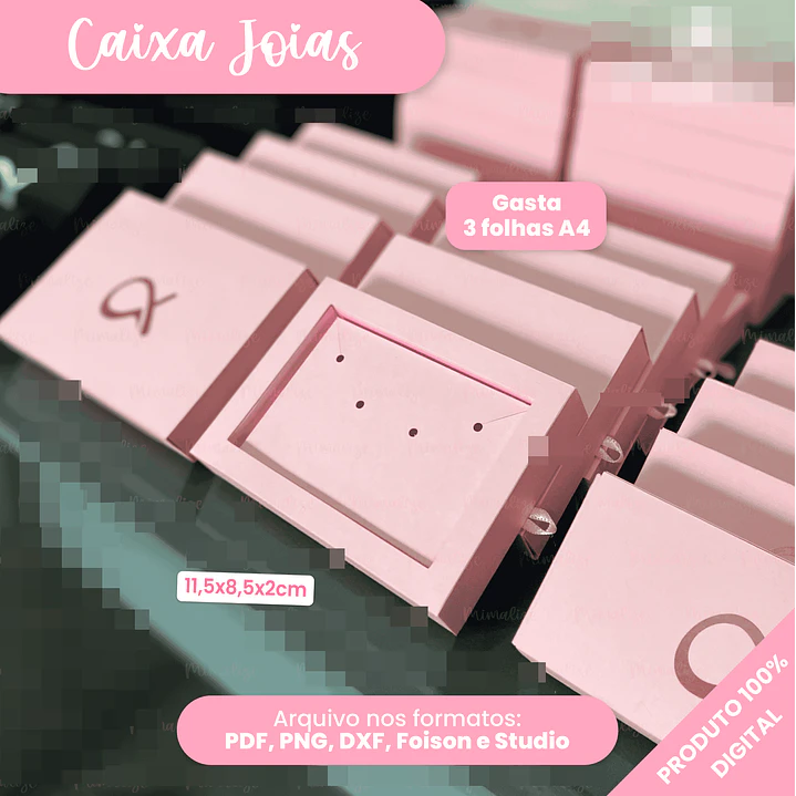 Arquivos Caixinhas Moldes para Joias e Sacolinhas Arquivo em Pdf 3
