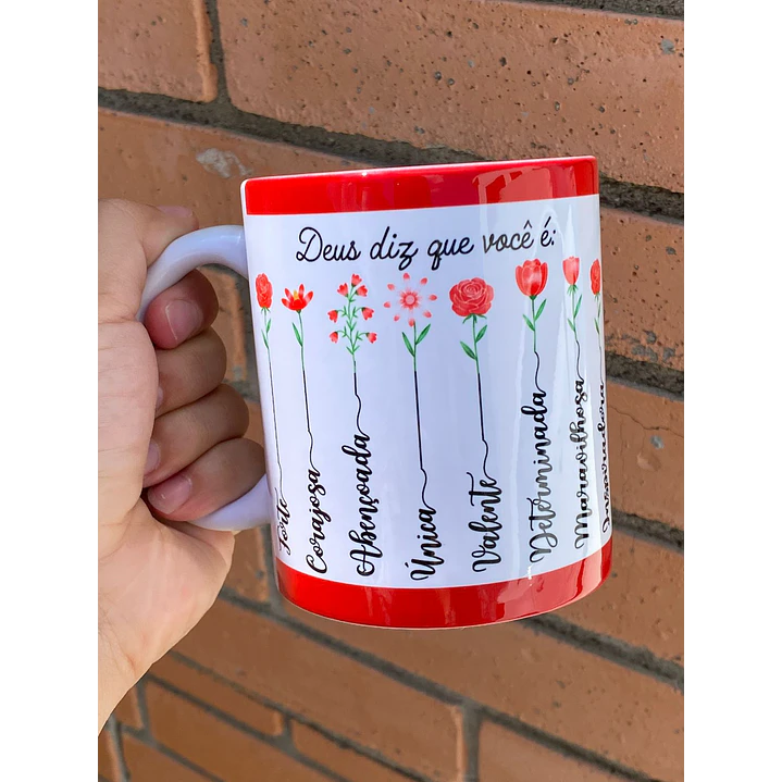 10 Artes Caneca Deus Diz que você é... Versiculo Arquivo em Jpg  1