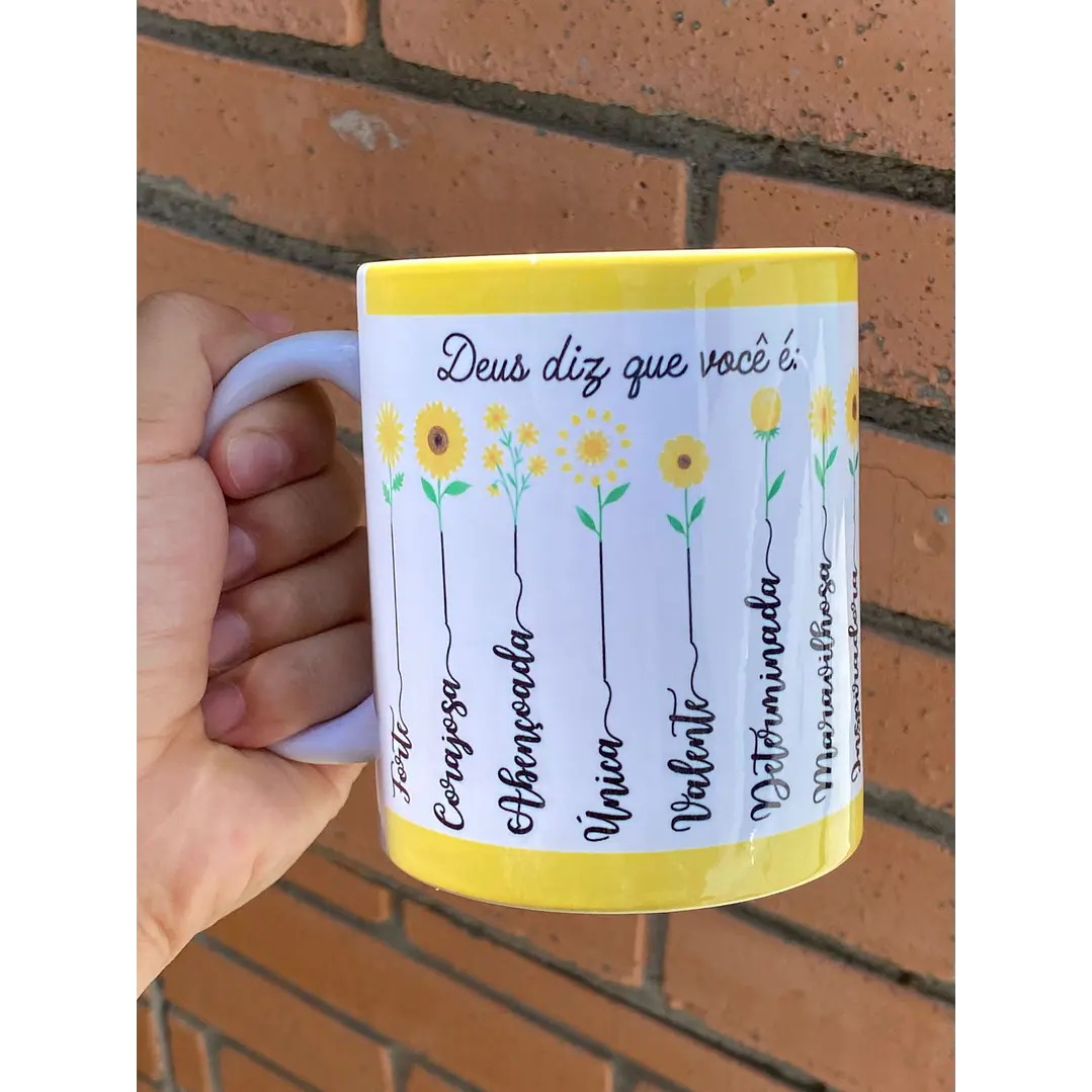 10 Artes Caneca Deus Diz que você é... Versiculo Arquivo em Jpg  3