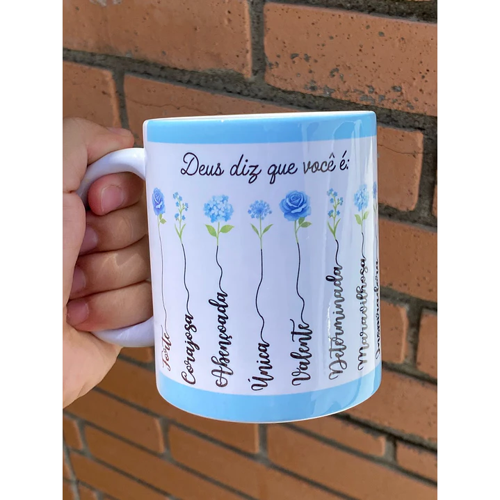 10 Artes Caneca Deus Diz que você é... Versiculo Arquivo em Jpg  5
