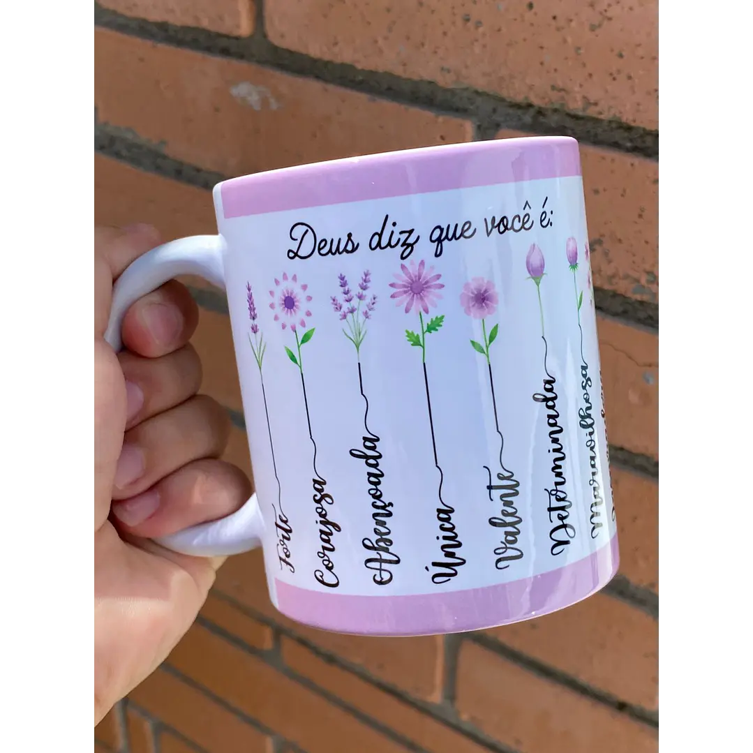 10 Artes Caneca Deus Diz que você é... Versiculo Arquivo em Jpg  7