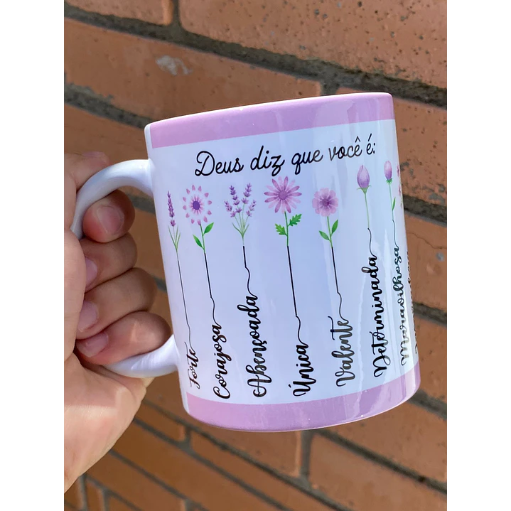 10 Artes Caneca Deus Diz que você é... Versiculo Arquivo em Jpg  7