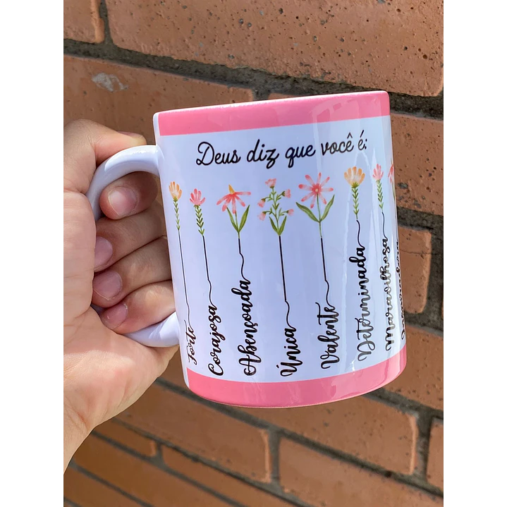 10 Artes Caneca Deus Diz que você é... Versiculo Arquivo em Jpg  9
