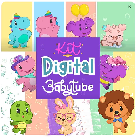 Kit Digital Baby Tube em Png 
