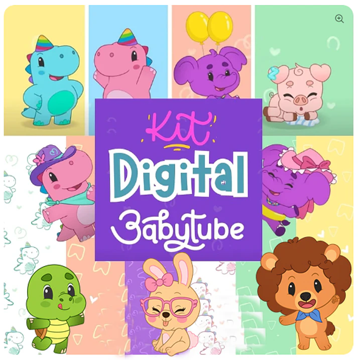 Kit Digital Baby Tube em Png  1