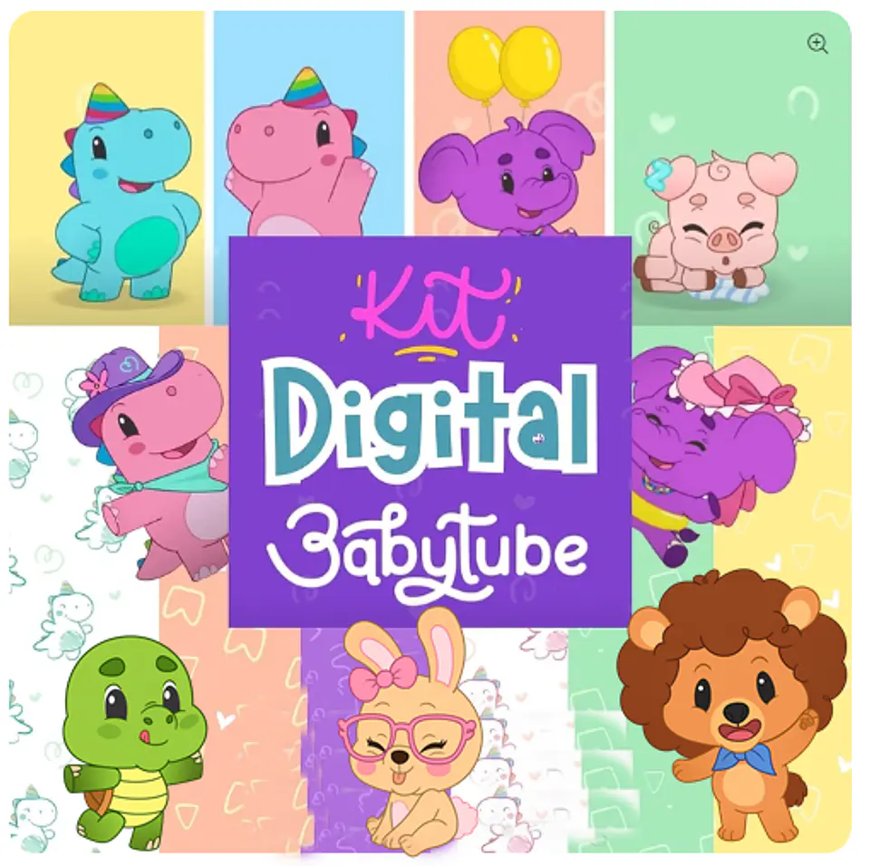 Kit Digital Baby Tube em Png  1