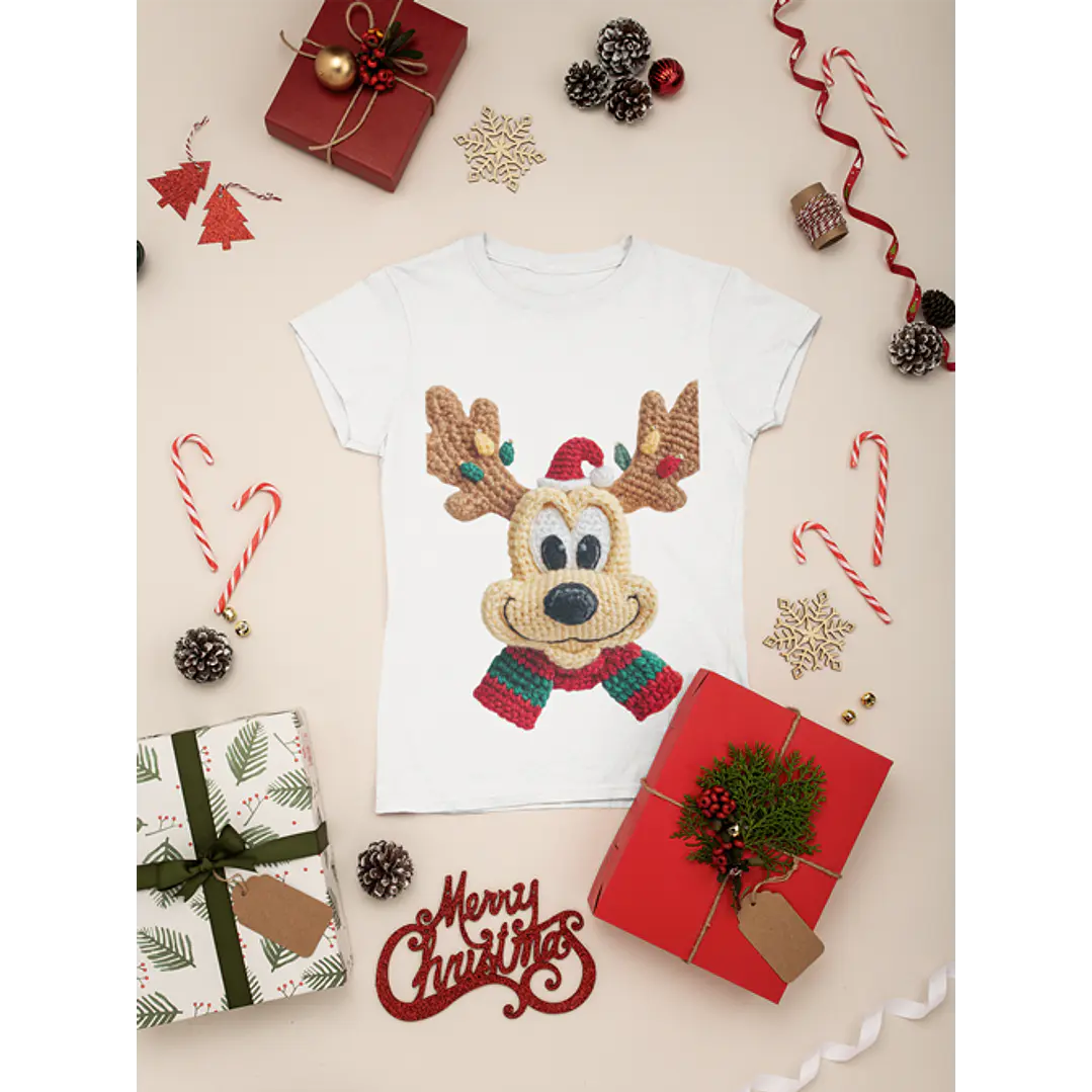 48 Artes para Camisa Natal com Efeito Bordado Arquivo em Png 3