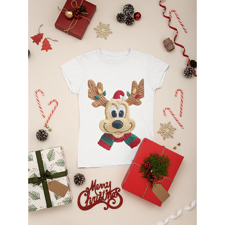 48 Artes para Camisa Natal com Efeito Bordado Arquivo em Png 3