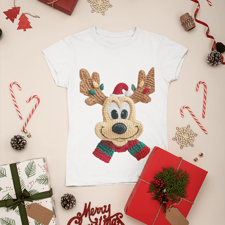 48 Artes para Camisa Natal com Efeito Bordado Arquivo em Png 3