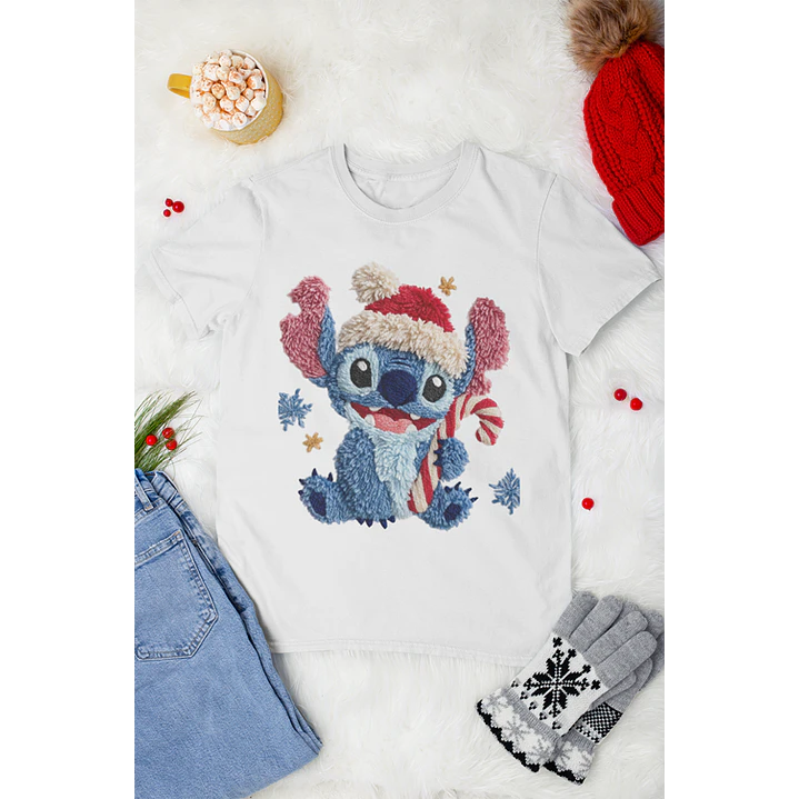 48 Artes para Camisa Natal com Efeito Bordado Arquivo em Png 1