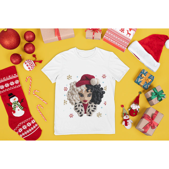 48 Artes para Camisa Natal com Efeito Bordado Arquivo em Png 8