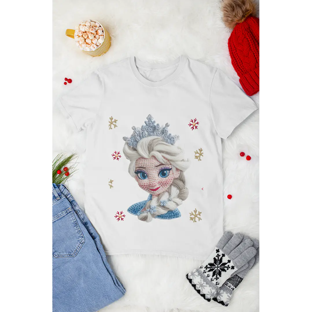 48 Artes para Camisa Natal com Efeito Bordado Arquivo em Png 13