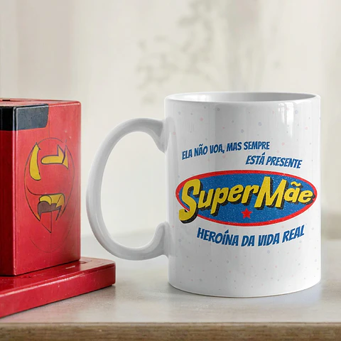 Artes Caneca Super Mãe heróina Arquivo em Jpg  