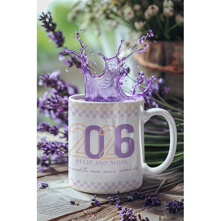 25 Artes Caneca Ano Novo Calendário 2026 Arquivo Editável  5