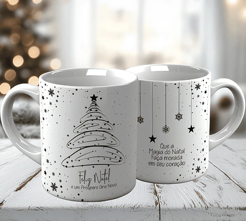 10 Artes para Caneca Natal Minimalista Arquivo em Jpg