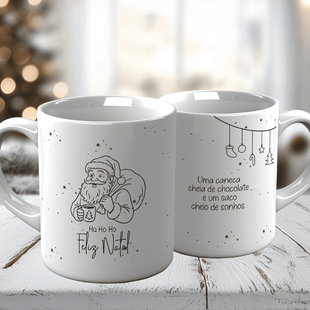10 Artes para Caneca Natal Minimalista Arquivo em Jpg 2