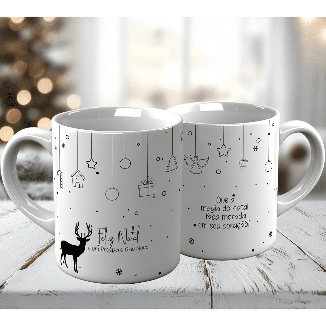 10 Artes para Caneca Natal Minimalista Arquivo em Jpg 7