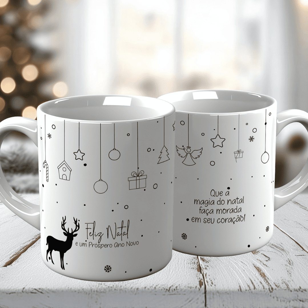 10 Artes para Caneca Natal Minimalista Arquivo em Jpg 7