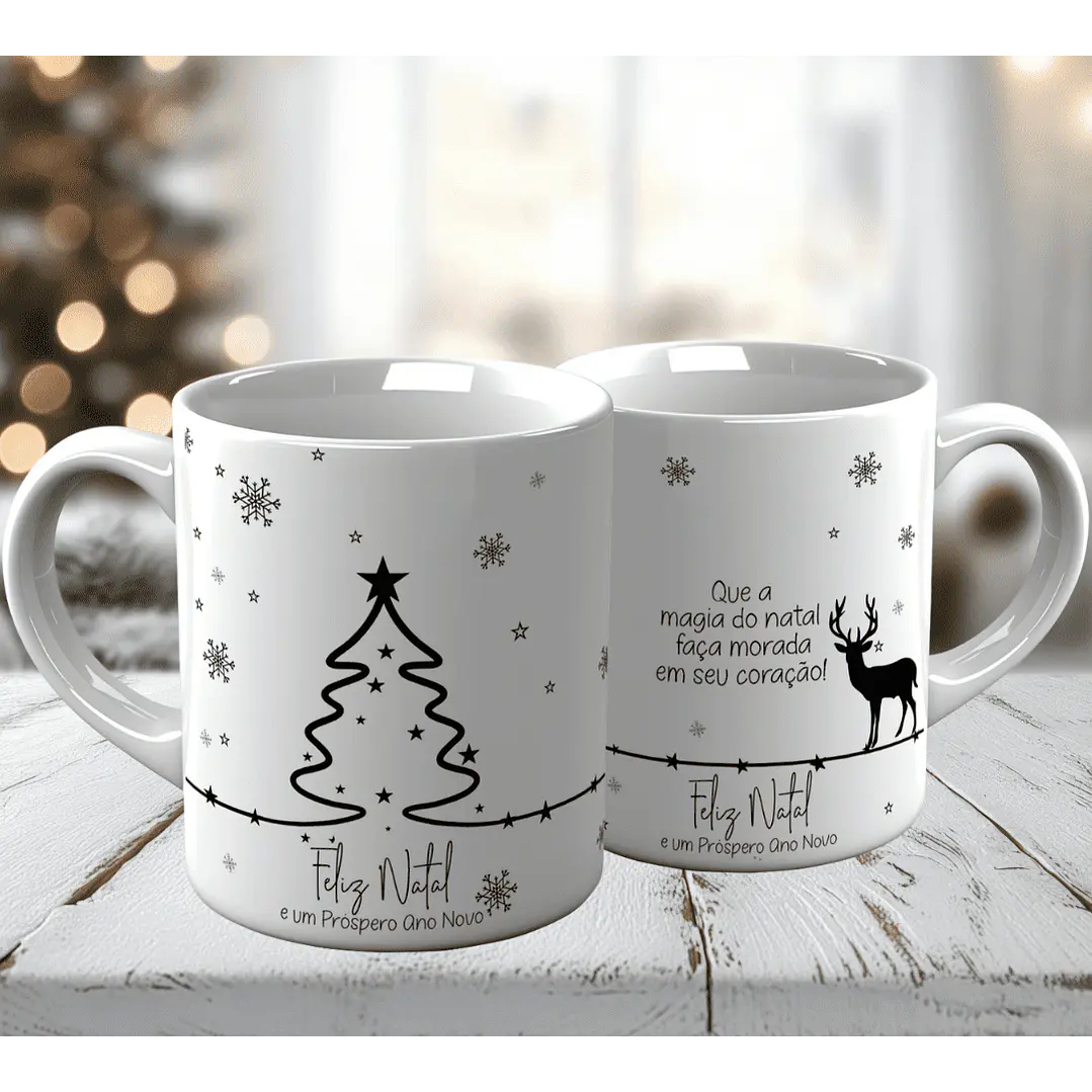 10 Artes para Caneca Natal Minimalista Arquivo em Jpg 9