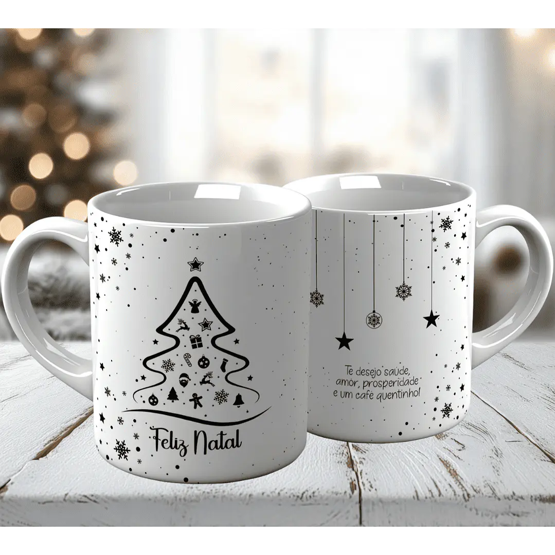 10 Artes para Caneca Natal Minimalista Arquivo em Jpg 10