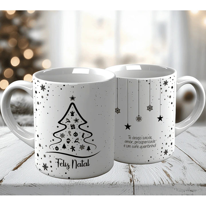 10 Artes para Caneca Natal Minimalista Arquivo em Jpg 10