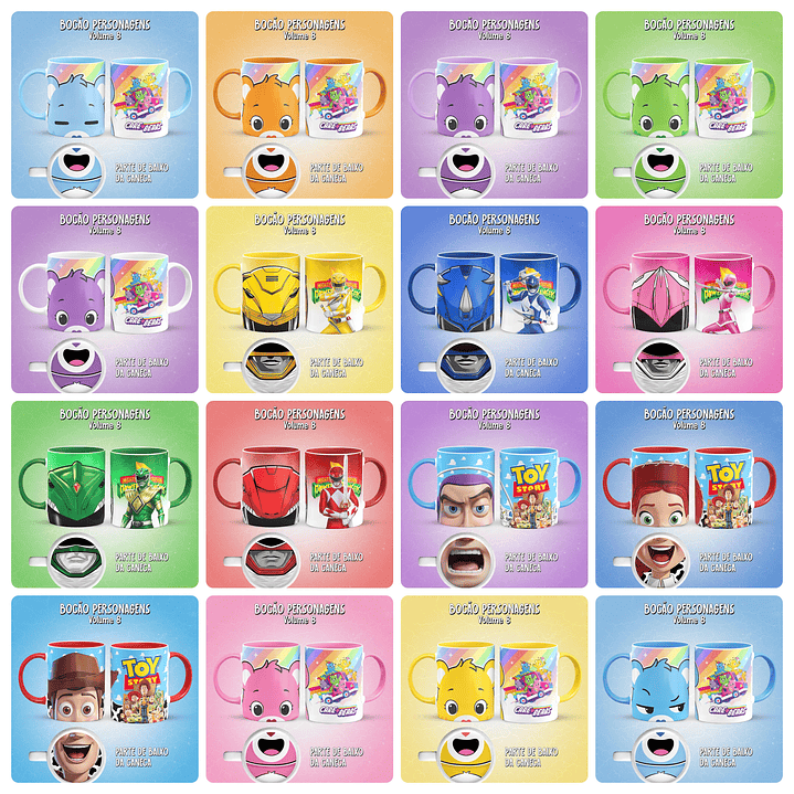 19 Artes para Canaca Bocão Personagens Arquivo em Jpg  1