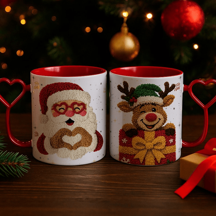 20 Artes para Caneca Natal 3d Linhas Natal Arquivo em Jpg  3